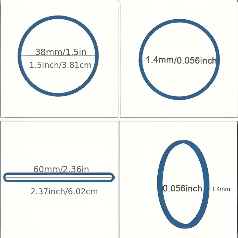 100/300pcs of Multicolored Rubber Bands, Durable And Elastic, with a Diameter of 38 Mm, Made of Stretch Synthetic Rubber, Suitable for Office Supplies, School, And Home Use