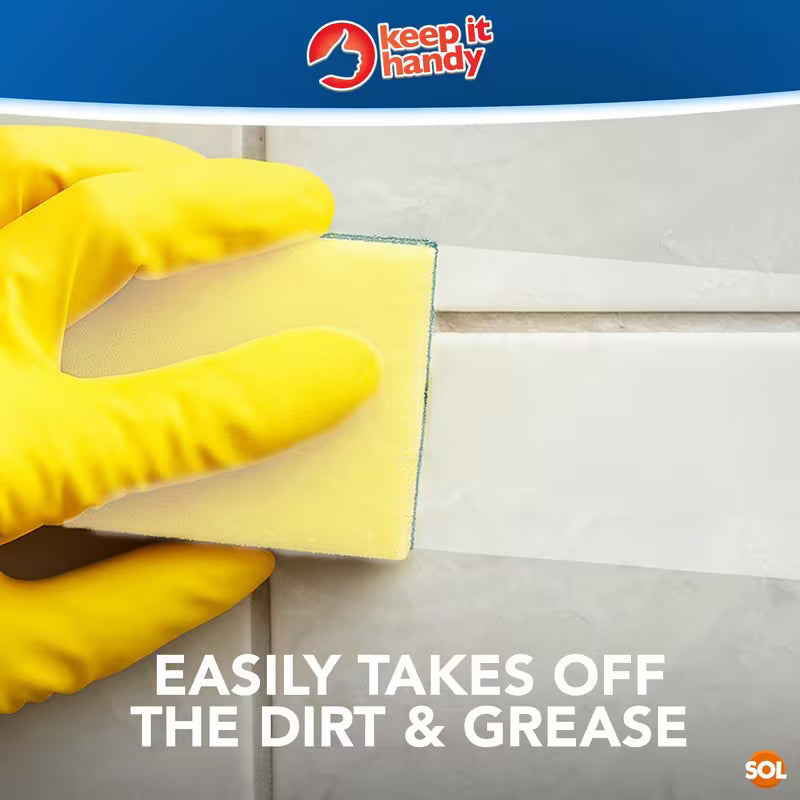 10 Pack Kitchen Scourers with Finger Grip