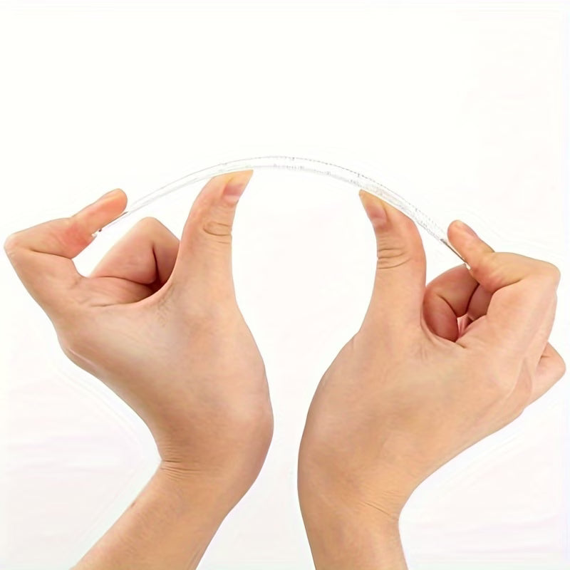 10pcs/pack Clear Plastic Ruler 15cm 6 Inch Straight Ruler Transparent Plastic Ruler Kit Measuring Tool for Student School Office