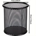 12-pack metal pen holder, wire mesh pen holder, portable pen storage box, pencil holder, suitable for office desk