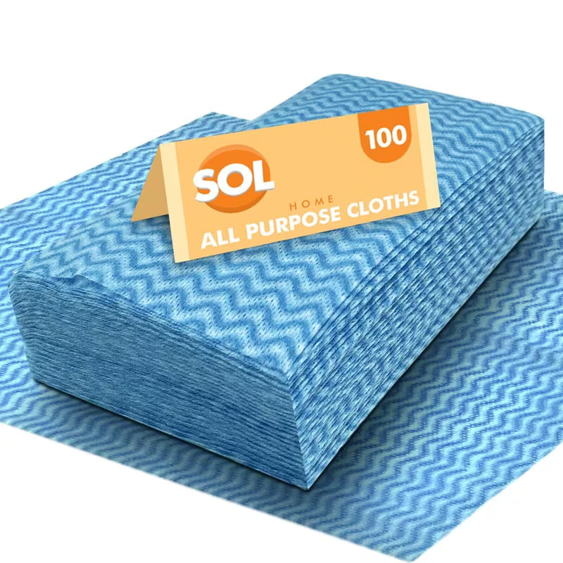 200pk All Purpose Cleaning Cloths Blue