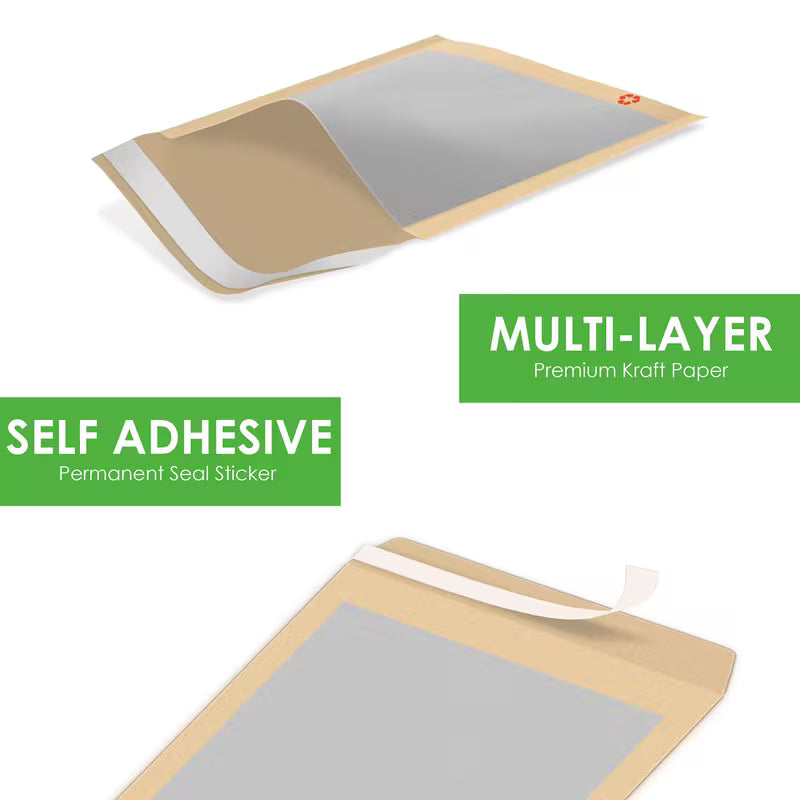 20pcs A5 Manilla Hard Board Back Envelopes