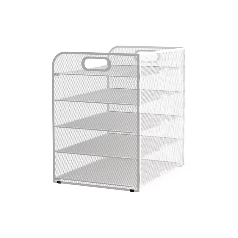 3/5 Tier Desktop Organization Rack Mesh File Tray with Handle