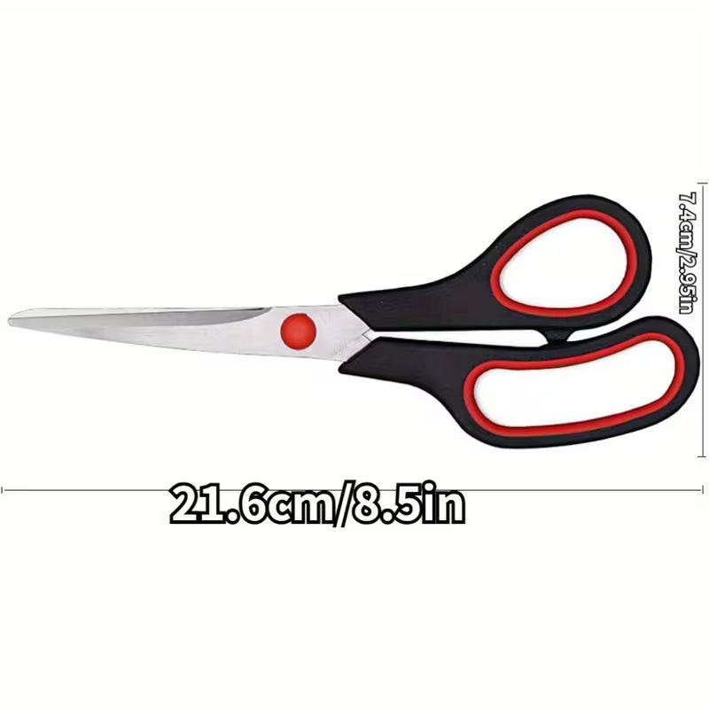3pcs Stainless Steel Multipurpose Scissors, 21.59 cm Ultra Sharp Shears with Comfort Grip Handles for Household, Office, and Crafts