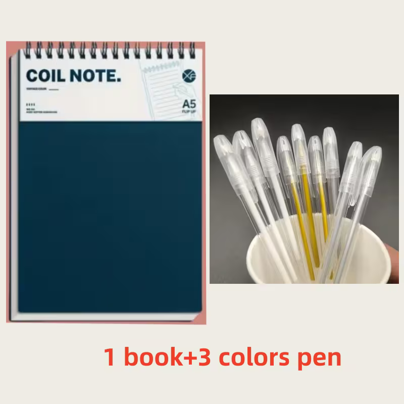 4pcs/set A5 Notebook- Multi color grid retro study book, double-sided pages, 80G thick paper, hard cover and watercolor design- perfect for university, office or gift exchange, notebook and diary