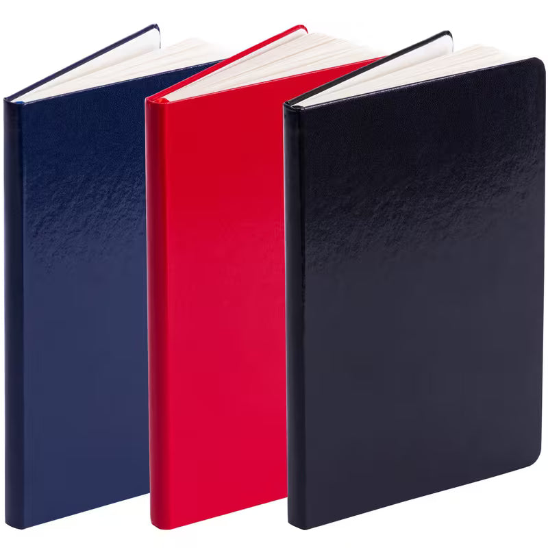 Evelay 3 Pack A5 Lined Hardback Notebooks – 240 Pages Each – Colorful Journals with Elastic Closure – Premium Paper for School, Work, Diary, or Gifts