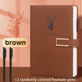 3pcs A5 Faux Leather Notebook Set with Bookmark, Hard Cover, Magnetic Closure, Waterproof - Ideal for Business Meetings and Universities