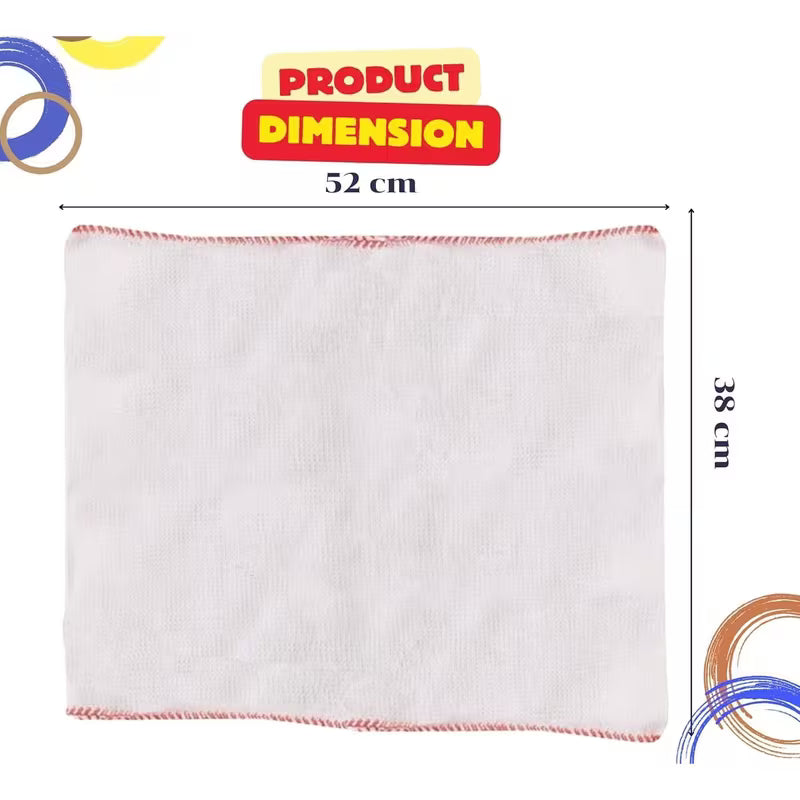 Jumbo Dish Cloths for Washing Up 20 Pack (52X38Cm)