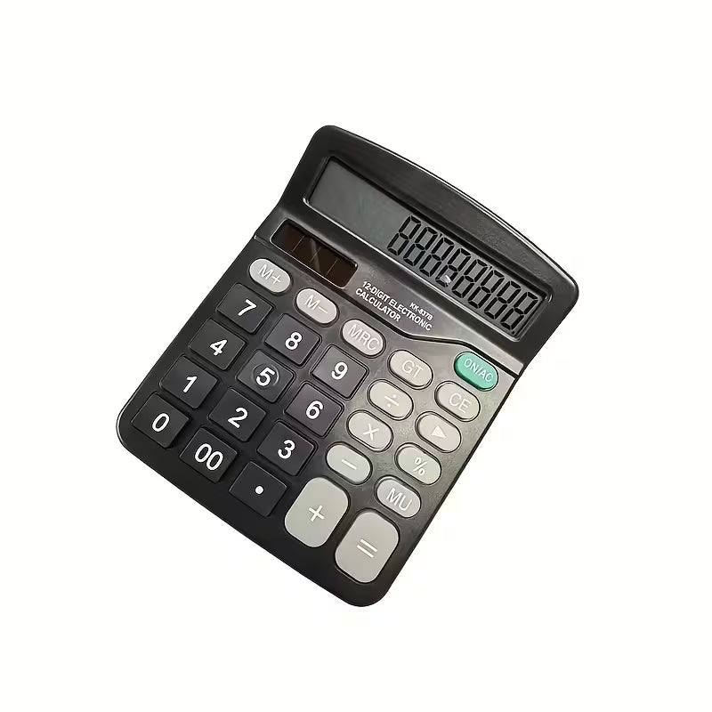 Large Desktop Calculator, Comfortable Touch, Large Buttons, 12-Digit Display, Solar/Battery Dual Power Supply, Large Display Screen, Suitable for Office, Shopping Mall And Home Use. School Calculator, Mini Calculator, School Calculator