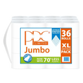 PPC Jumbo White Quality Toilet Paper 36 Roll Value Pack