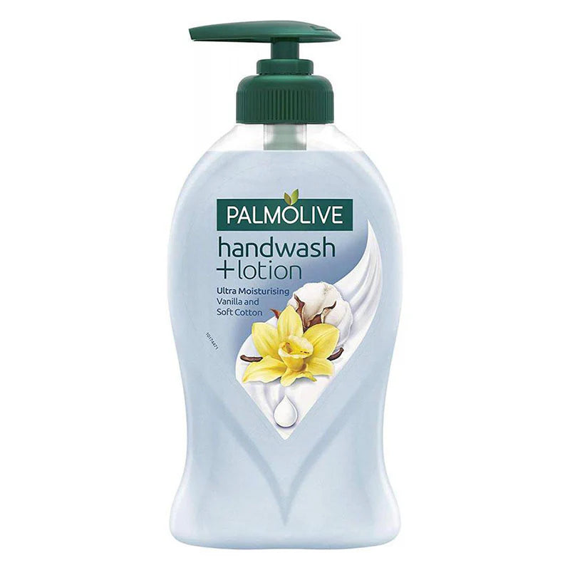 Palmolive Handwash + Lotion Vanilla &amp; Soft Cotton Pump 250ml - Case of 6