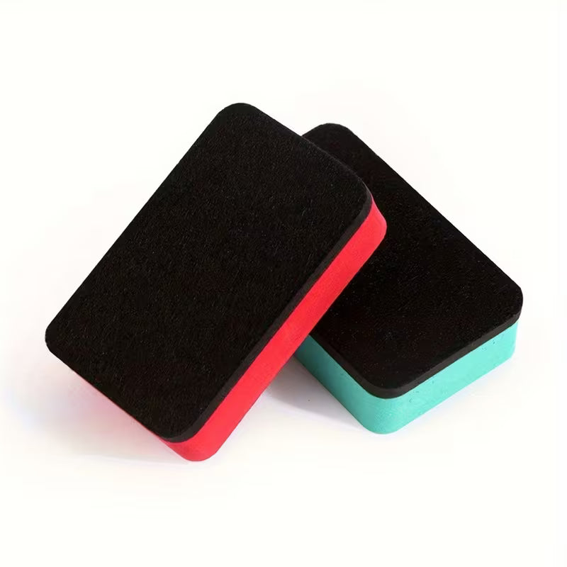 4pcs EVA Plain Color Rectangular Adsorbable Whiteboard Eraser Rectangular Eraser Magnetic Felt Cloth Whiteboard Eraser Teacher Office Tactical Board Whiteboard Eraser