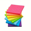 360 Sheets/Set of Colorful Lined Sticky Notes, 4X6 Sticky Notes, Self-Adhesive Notepad with Lines, 8 Bright Colors, 45 Sheets/Book, Back to School, Office And Study Supplies, School, Memo, Attractive School Supplies