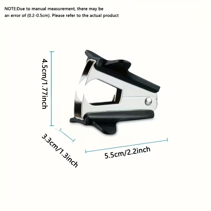 Set of 2 Robust Staplers And a Staple Remover Featuring an Ergonomic Black Grip - a Compact Iron Stapling Device Suitable for Office, Home, And Heavy-Duty Professional Tasks