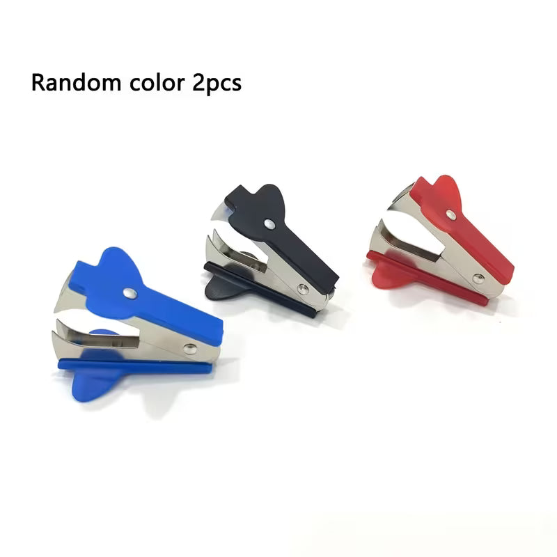 Set of 2 Robust Staplers And a Staple Remover Featuring an Ergonomic Black Grip - a Compact Iron Stapling Device Suitable for Office, Home, And Heavy-Duty Professional Tasks