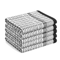 Tea Towels Dish Cloths Pack of 5 Cotton Large 50x75cm